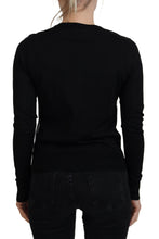 Black Floral Lace Button Cardigan Sweater Dolce & Gabbana