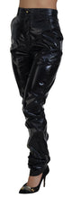 Black Nylon High Waist Skinny Pants Dolce & Gabbana