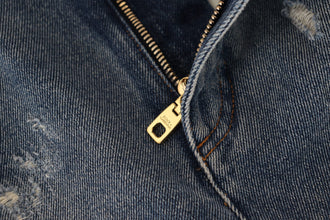 Blue Tattered Skinny Denim Cotton Jeans Dolce & Gabbana