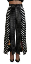 Multicolor Polka Dots High Waist  Pants Dolce & Gabbana