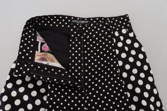 Multicolor Polka Dots High Waist  Pants Dolce & Gabbana