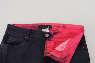 Black Low Waist Slim Fit Women Casual Denim Jeans Just Cavalli