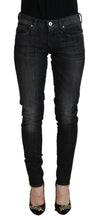 Black Cotton Low Waist Skinny Women Casual Jeans Fiorucci