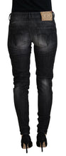 Black Cotton Low Waist Skinny Women Casual Jeans Fiorucci