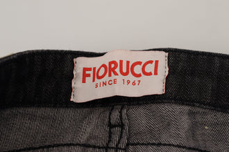 Black Cotton Low Waist Skinny Women Casual Jeans Fiorucci