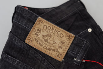 Black Cotton Low Waist Skinny Women Casual Jeans Fiorucci