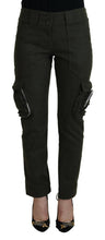 Green Lace Up Leg Women Tapered Pants Ermanno Scervino