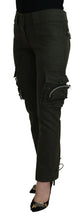 Green Lace Up Leg Women Tapered Pants Ermanno Scervino