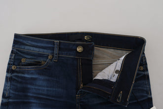 Blue Cotton Women Casual Denim Jeans Just Cavalli