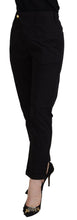 Black Cotton Baggy High Waist Women Pants CYCLE