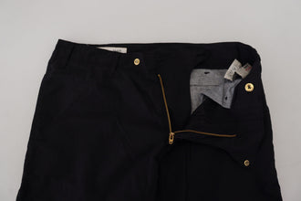 Black Cotton Baggy High Waist Women Pants CYCLE