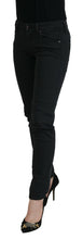 Black Cotton Slim Fit Women Denim Jeans Ermanno Scervino