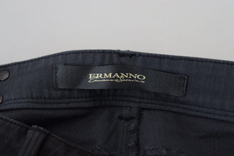 Black Cotton Slim Fit Women Denim Jeans Ermanno Scervino