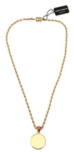 Gold Brass Chain SUPER PIG Pendant Logo Necklace Dolce & Gabbana