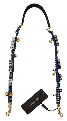 Multicolor Embellished Bag Shoulder Strap Dolce & Gabbana