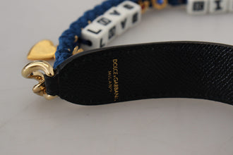 Multicolor Embellished Bag Shoulder Strap Dolce & Gabbana