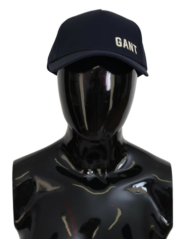 Blue Cotton Logo Print Baseball Cap Casual Hat Gant