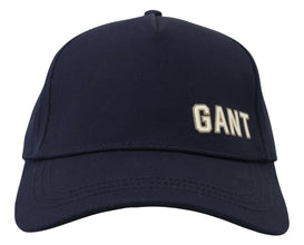 Blue Cotton Logo Print Baseball Cap Casual Hat Gant
