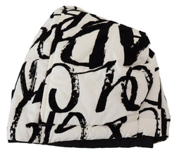 White Printed Nylon Women Winter Beanie Cap Hat Dolce & Gabbana