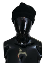 Black Virgin Wool Women Winter Beanie Cap Hat Dolce & Gabbana