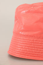 Peach Quilted Faux Leather Women Bucket Cap Hat Dolce & Gabbana