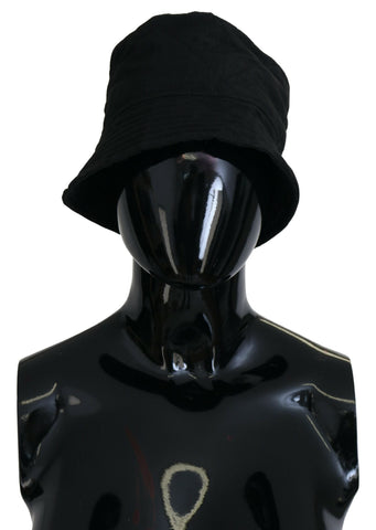 Black Nylon Women Bucket Cap Hat Dolce & Gabbana
