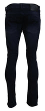 Blue Cotton Tapered Slim Fit Men Casual Denim Jeans Acht