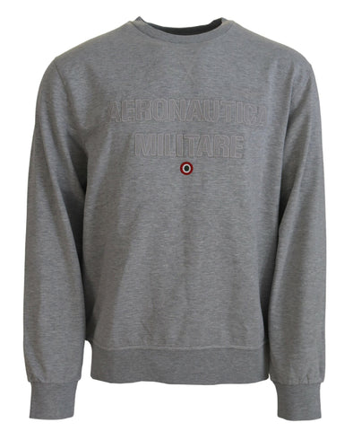 Gray Men Pullover Sweatshirt Sweater Aeronautica Militare