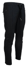 Gray Cotton Jogger Men Pants Dolce & Gabbana