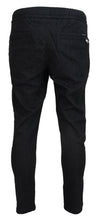 Gray Cotton Jogger Men Pants Dolce & Gabbana