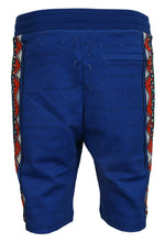 Blue Cotton Printed Bermuda Shorts Dolce & Gabbana
