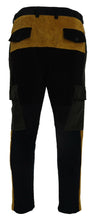 Black Yellow Cotton Men Pants Dolce & Gabbana