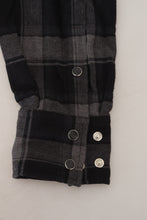 Black Gray Check Men Long Sleeves Shirt Dolce & Gabbana