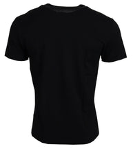 Black Sneak Peek Cotton Short Sleeve T-shirt Dolce & Gabbana