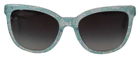 Blue DG4190 Lace Crystal Acetate Butterfly Sunglasses Dolce & Gabbana