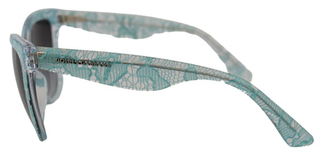 Blue DG4190 Lace Crystal Acetate Butterfly Sunglasses Dolce & Gabbana
