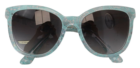 Blue DG4190 Lace Crystal Acetate Butterfly Sunglasses Dolce & Gabbana