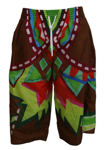 Multicolor Printed Men Beachwear Shorts Swimwear Dsquared²