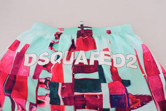 Multicolor Printed Beachwear Shorts Swimwear Dsquared²