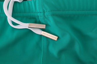 Green White Logo Print Men Swim Brief Swimwear Dsquared²