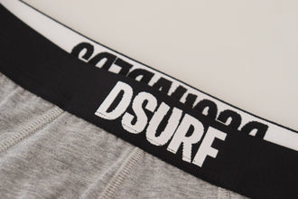 Gray DSURF Logo Cotton Stretch Men Brief Underwear Dsquared²