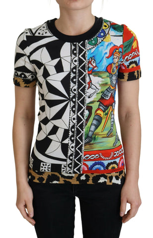 Multicolor Printed Women Exclusive Shirt Top Dolce & Gabbana