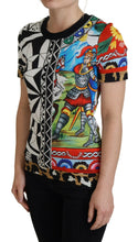 Multicolor Printed Women Exclusive Shirt Top Dolce & Gabbana