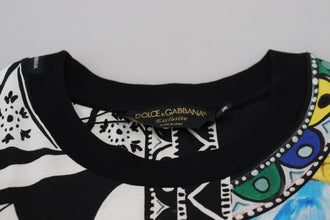 Multicolor Printed Women Exclusive Shirt Top Dolce & Gabbana