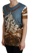 Multicolor DG Logo Angel Printed Shirt Top Dolce & Gabbana