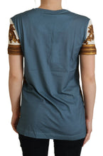 Multicolor DG Logo Angel Printed Shirt Top Dolce & Gabbana