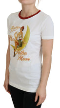 White Printed Short Sleeves Pullover Top Dolce & Gabbana