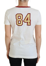 White Printed Short Sleeves Pullover Top Dolce & Gabbana