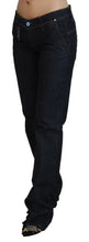 Blue Low Waist Straight Denim Pants Jeans Costume National
