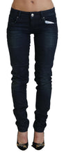 Blue Low Waist Slim Fit Women Denim Jeans Acht